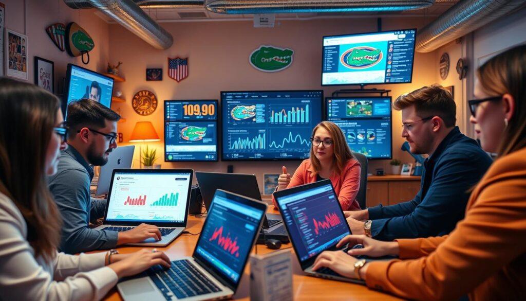 Florida football fans online analytics