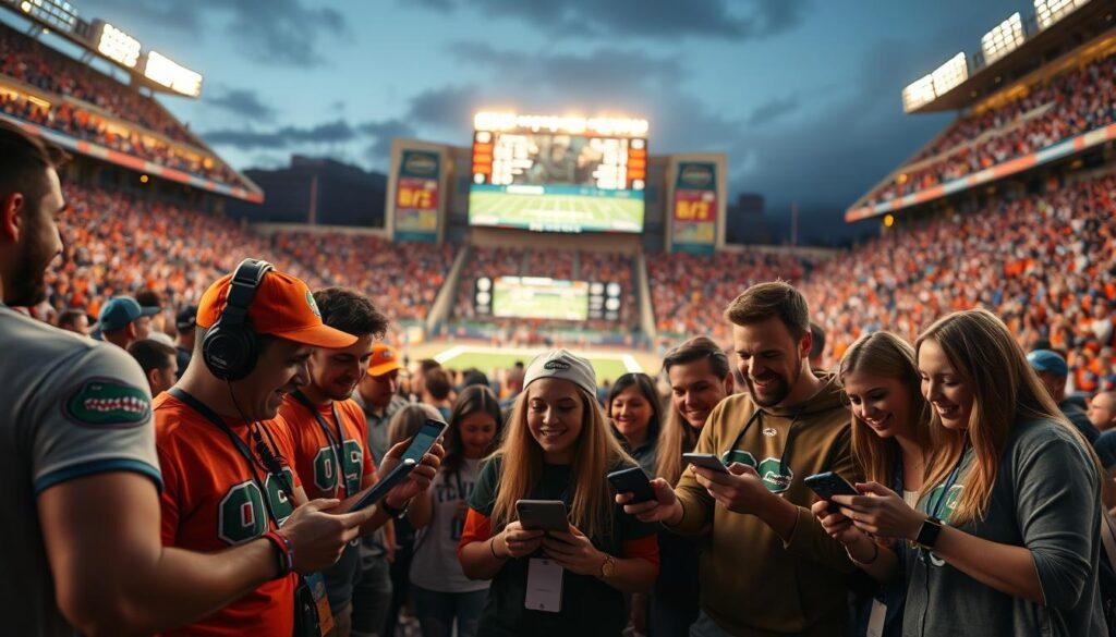 interactive betting fans
