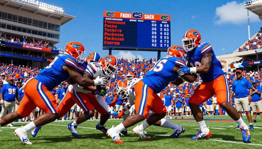 Florida Gators defensive stat leaders historic tackles and sacks