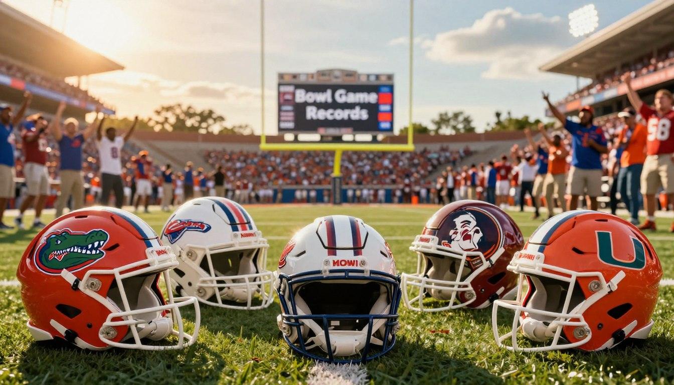 bowl game records florida