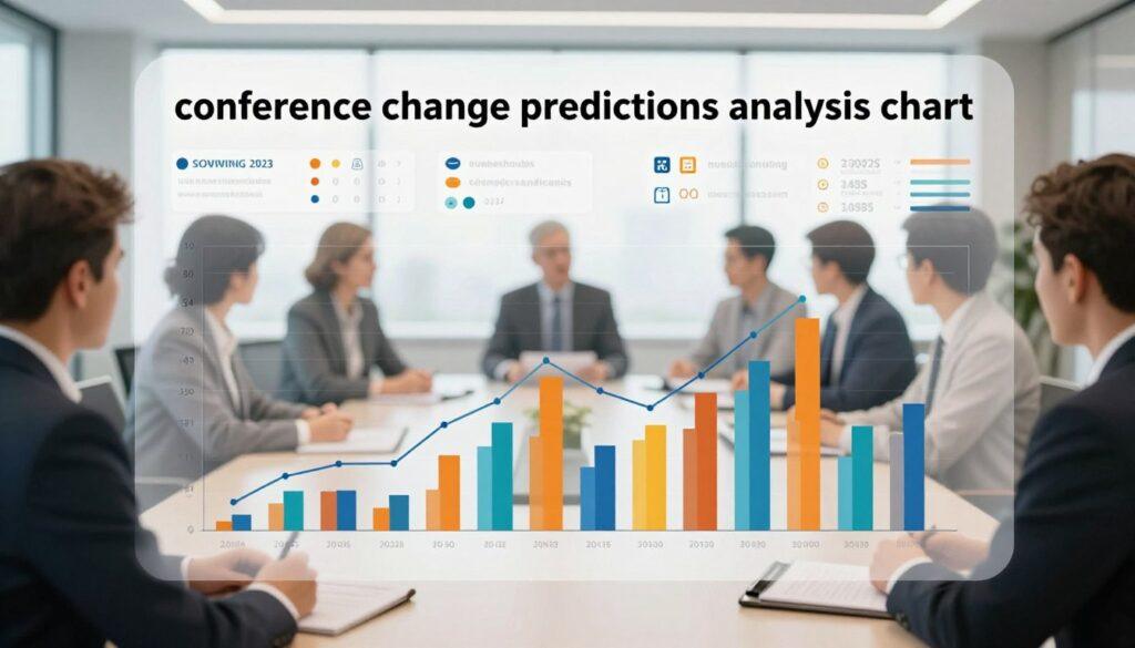 conference change predictions analysis chart