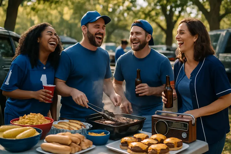 Florida fans gathering for a pregame tailgate near campus