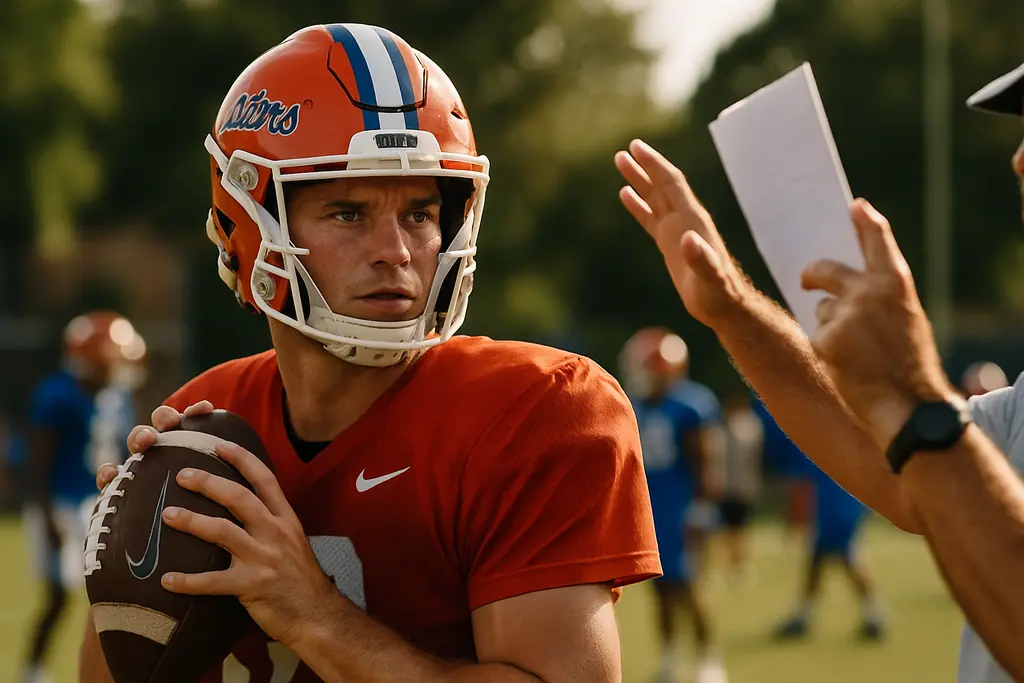 Florida players line up for drills as Gators Roster Battles take shape