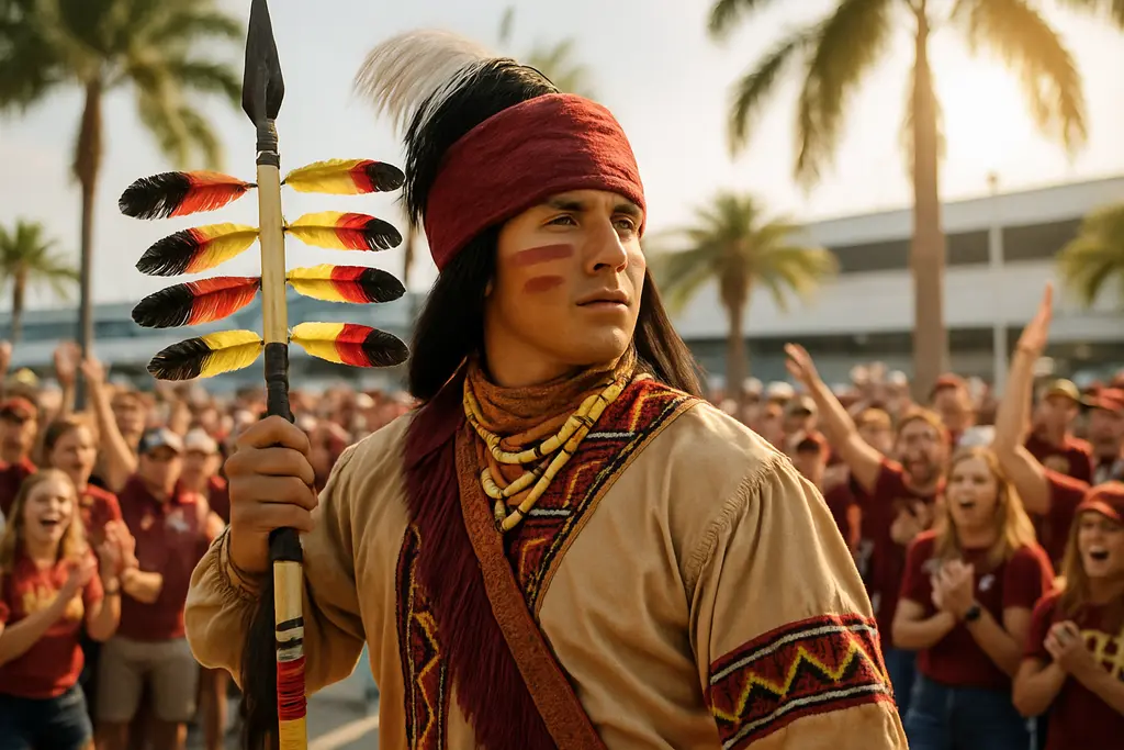 Plant the Spear display with turf and a stadium backdrop inside an airport welcome center