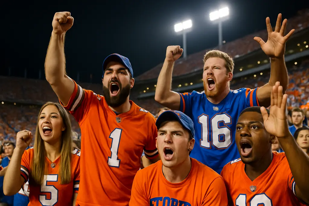 Florida Auburn road test scene with Gators fans outside a packed road stadium