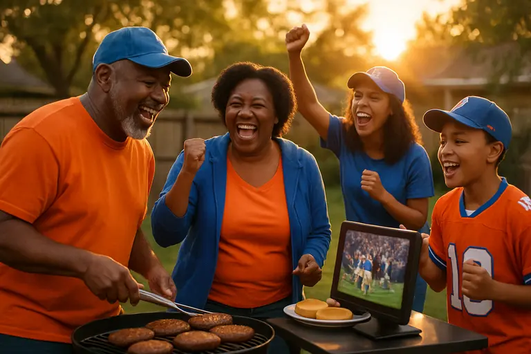 Florida fans walk near campus before a Gainesville football Saturday