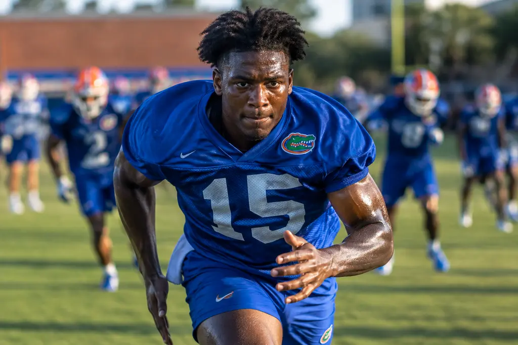 Ty Jackson Growth shown through a Florida linebacker preparing for a defensive snap