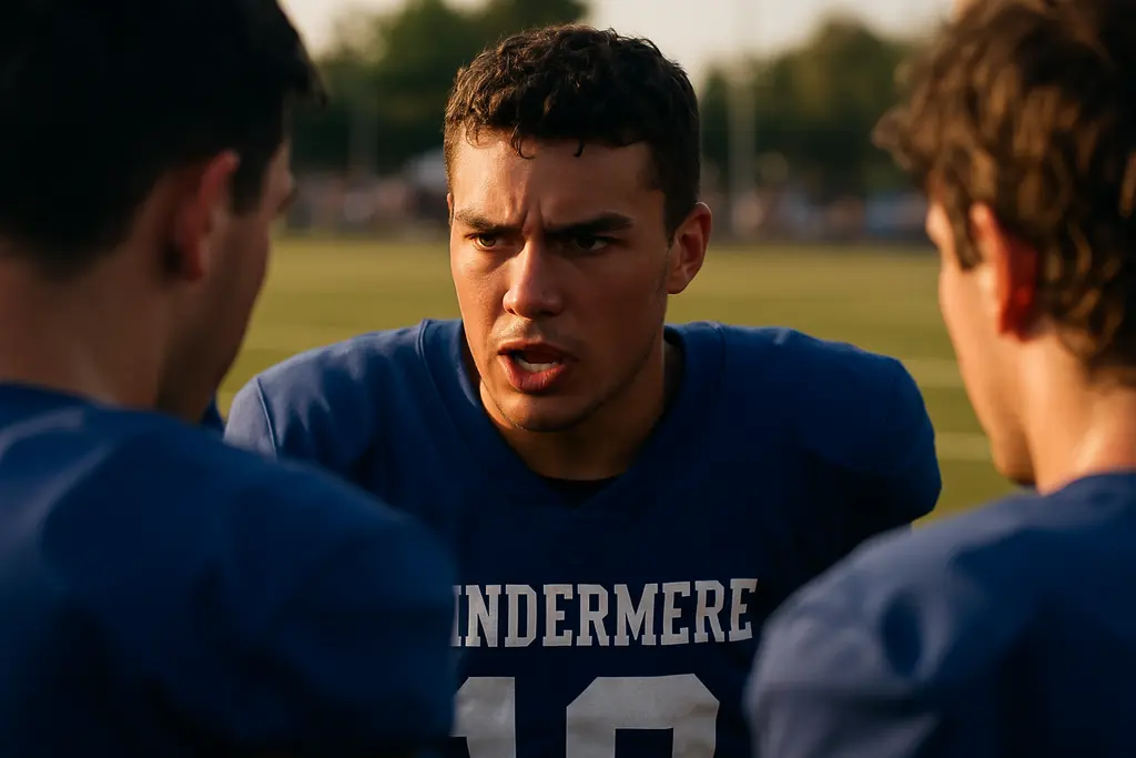Windermere Football Strategy shown through players preparing before a high school football game
